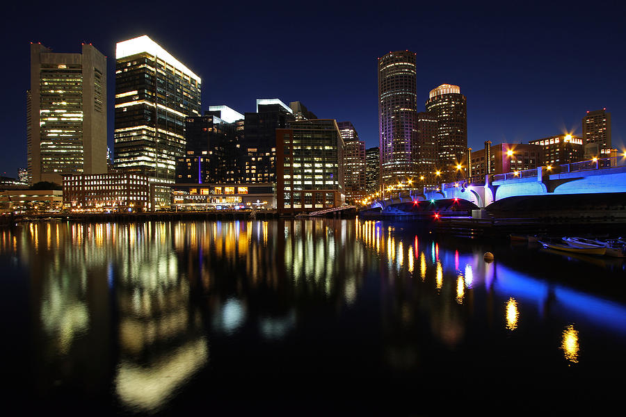 Boston Photograph - Boston Nightfall by Juergen Roth