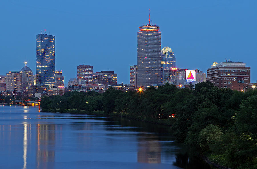 Boston Nightscape Photograph by Juergen Roth