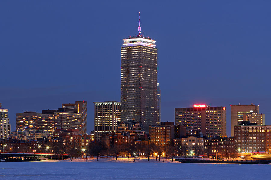 Boston Prudential Center in Patriots Gear Photograph by Juergen Roth
