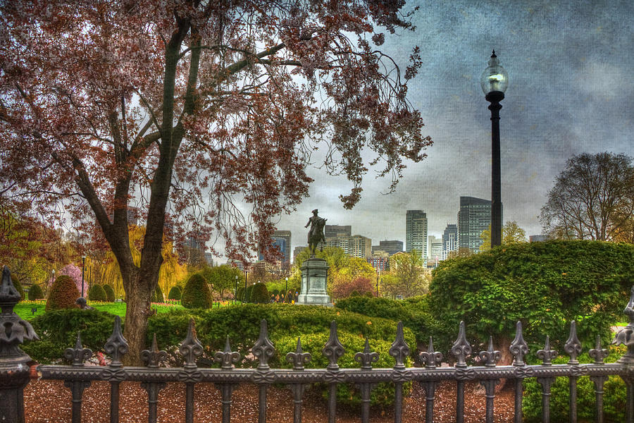 Boston Public Garden George Washington Statue - Boston Photograph