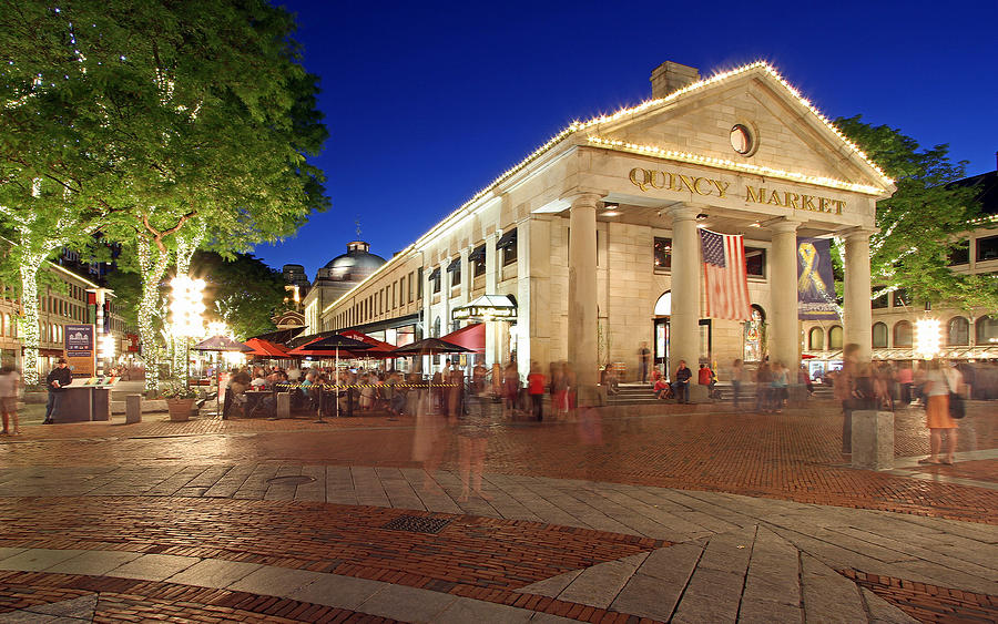 Boston Quincy Market near Faneuil Hall Photograph by Juergen Roth