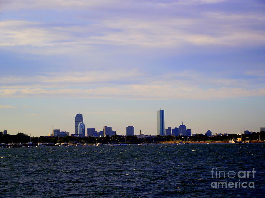 Boston Skyline Photograph - Boston Skyline by CapeScapes Fine Art Photography