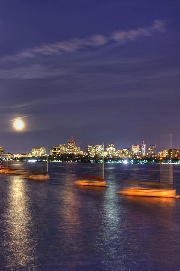Boston Skyline from Memorial Drive Photograph by Joann Vitali
