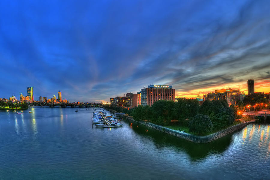Boston Photograph - Boston Skyline from the Charles River by Joann Vitali