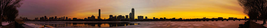 Boston Photograph - Boston Skyline Sunset by B Erkmen