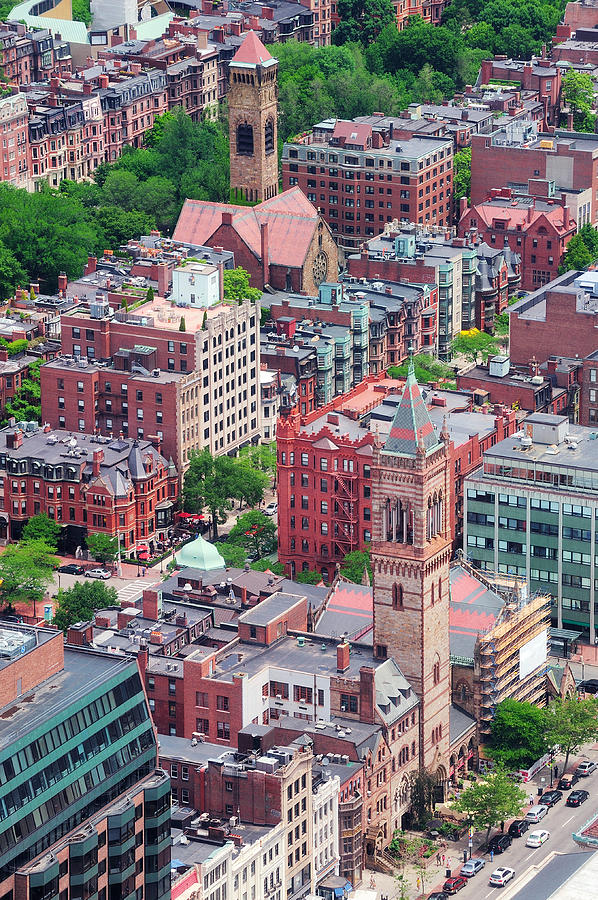 Boston Street aerial view Photograph by Songquan Deng