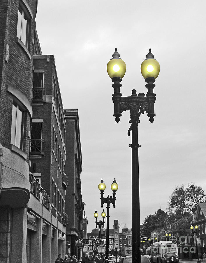 Boston Streetlamps Photograph by Cheryl Del Toro