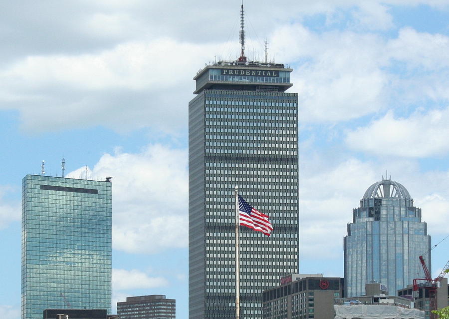 Boston Photograph - Boston Strong Skyline by Stephen Melcher