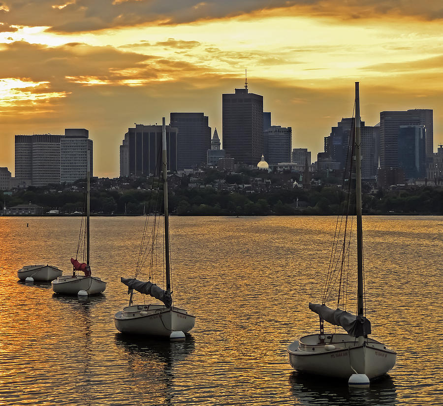 Boston Photograph - Boston Sunrise by Robert Mitchell