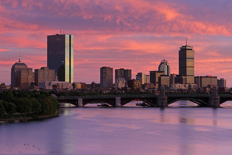 Boston Sunset Photograph by Juergen Roth