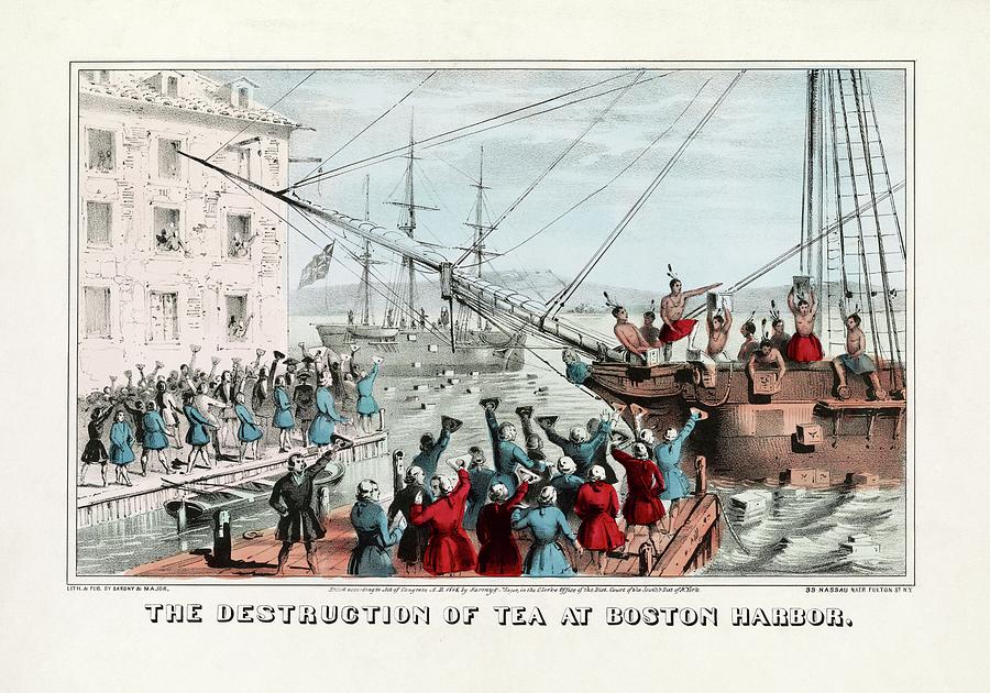 Boston Tea Party Photograph by Library Of Congress/science Photo Library