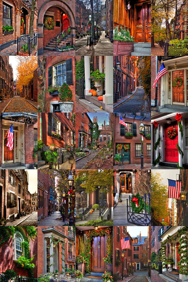 Boston Tourism Collage Photograph by Joann Vitali