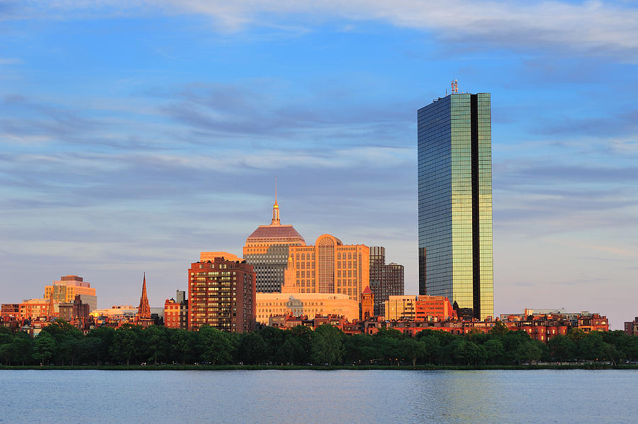 Boston urban city skyline Photograph by Songquan Deng