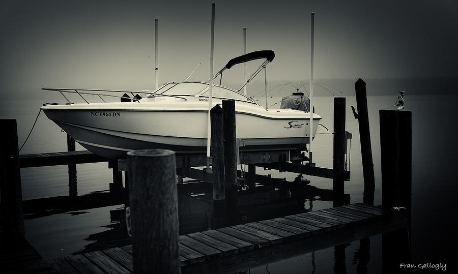 Boston Whaler in the Fog Photograph by Fran Gallogly