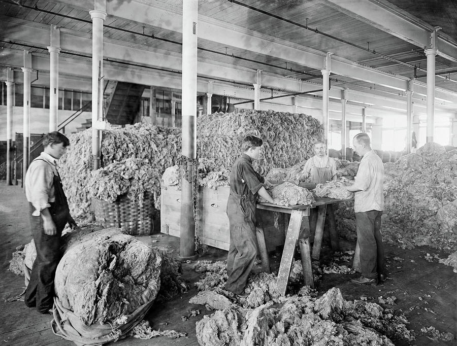 Boston Yarn Factory, C1912 Photograph by Granger