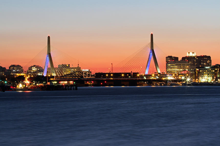 Boston Photograph - Boston Zakim Bridge  by Juergen Roth