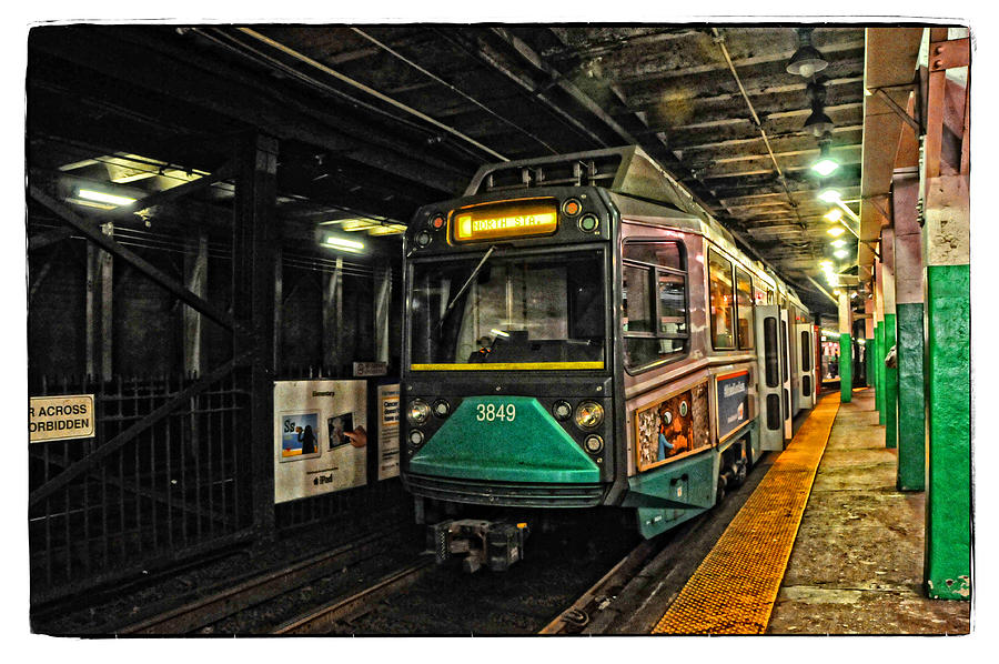 Bostons MBTA Green Line Photograph by Mike Martin