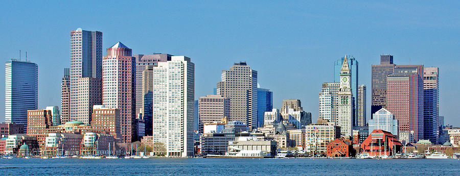 Bostons Waterfront View Photograph by Caroline Stella