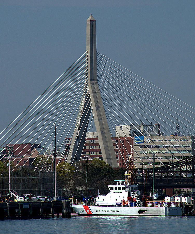 Bostons Zakim Bridge Photograph by Caroline Stella