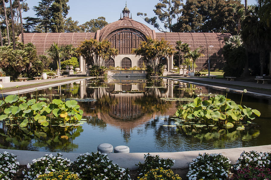San Diego Photograph - Botanical Building Reflecting in the Lily Pond at Balboa Park 2 by Lee Kirchhevel