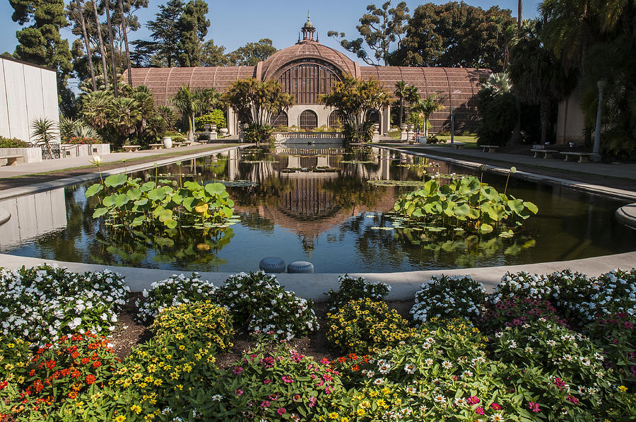 Botanical Building Reflecting in the Lily Pond at Balboa Park Photograph by Lee Kirchhevel
