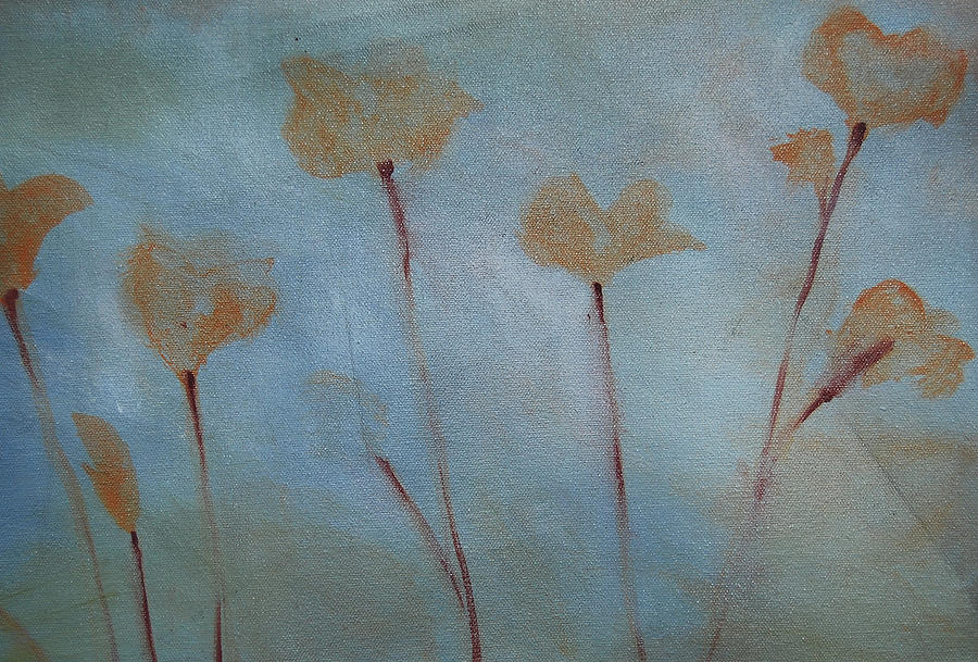 Botanical Poppies Painting by Jani Freimann