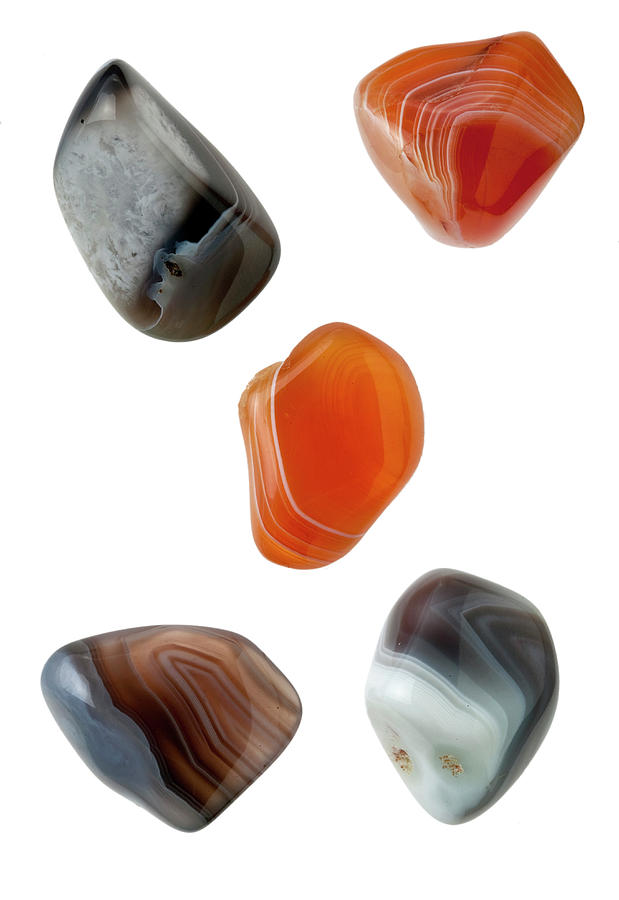 Botswana Agate Stones Photograph by Natural History Museum, London/science Photo Library