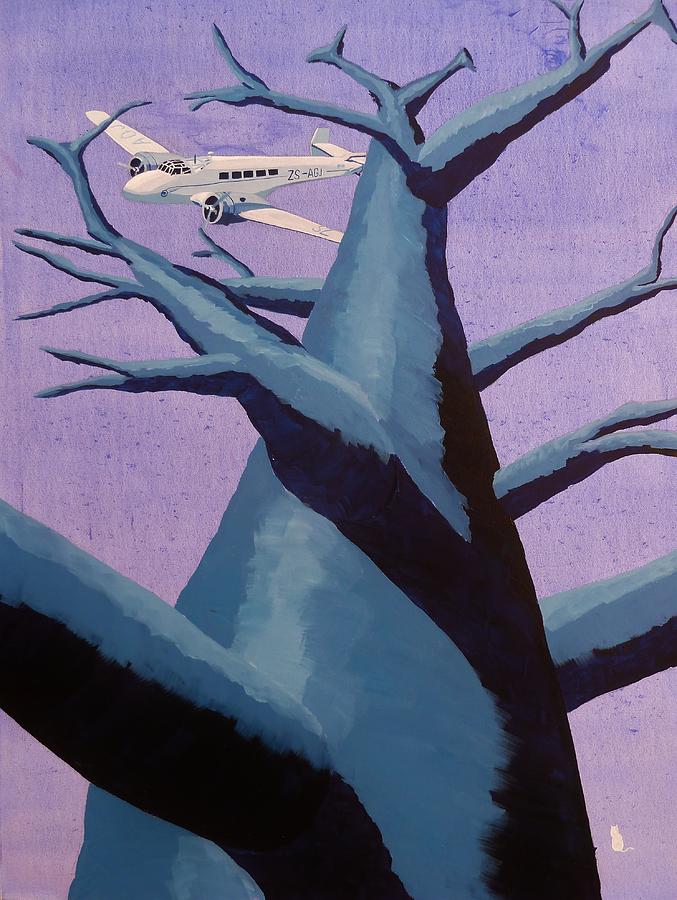 Airplane Painting - Botswana Aviation - 1936 by Jonathan Laverick