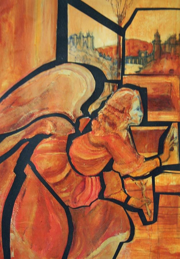 Botticelli Painting - Botticelli Angel-Annuciation  by Michael Hogan