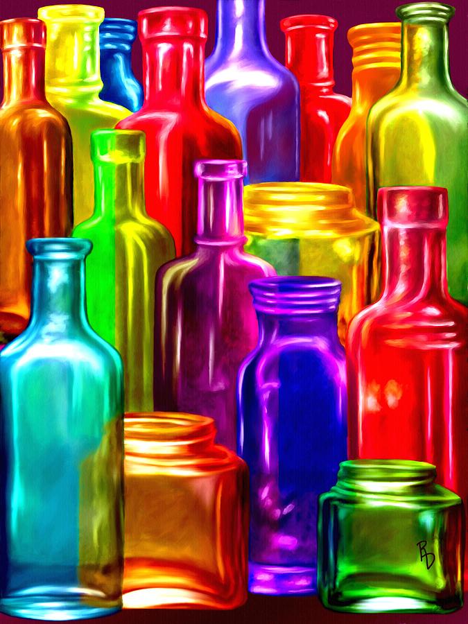 Bottle Bounty Digital Art by Ric Darrell