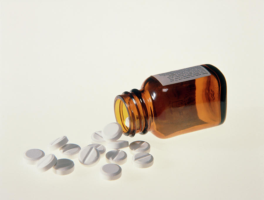 Bottle Of Analgesic (painkilling) Pills Photograph by Sheila Terry