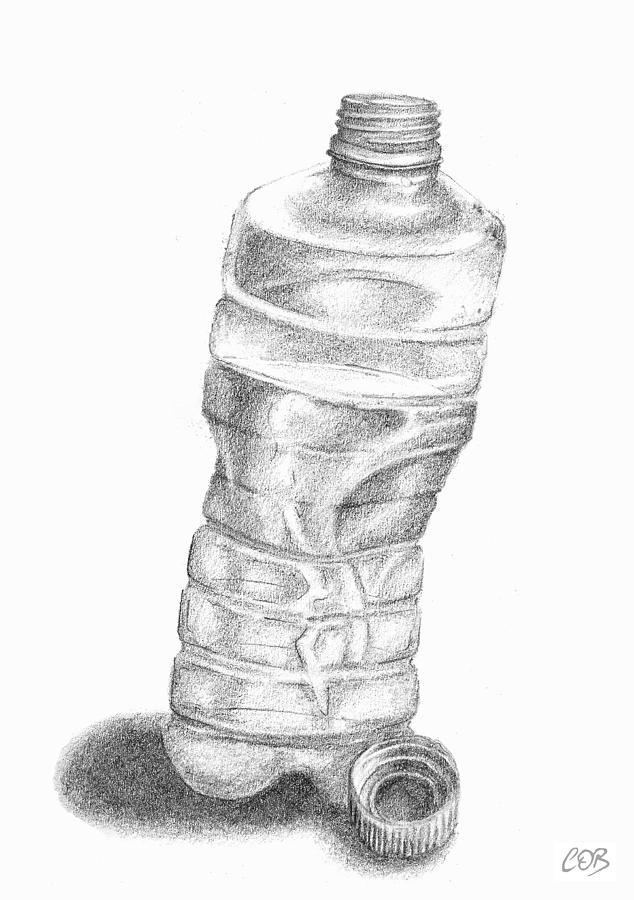 Thirst Concept Empty Water Bottle Drawing HighRes Vector Graphic  Getty  Images