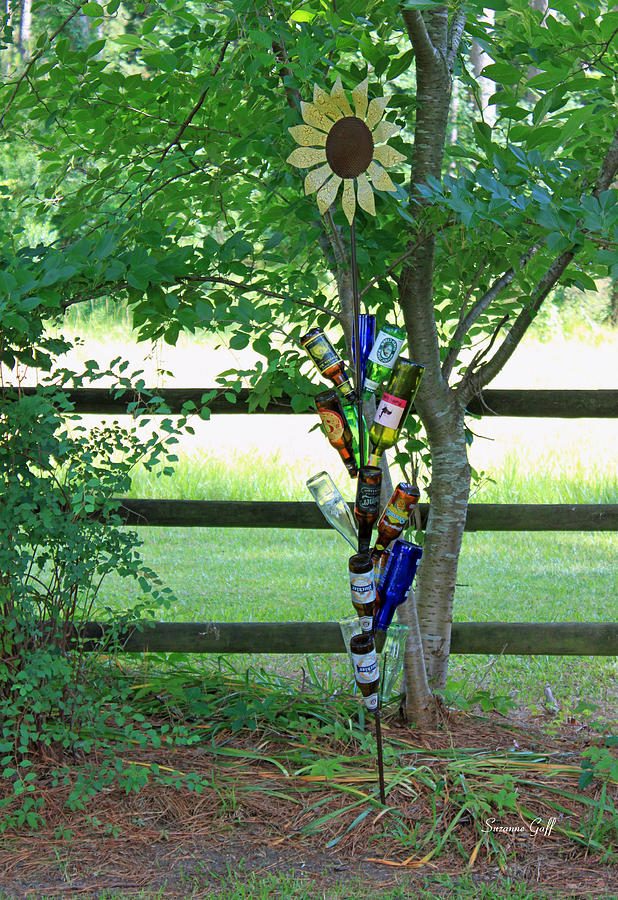 Bottle Photograph - Bottle Tree by Suzanne Gaff
