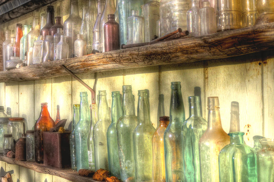 Bottles On The Shelf 124 Photograph by Jerry Sodorff