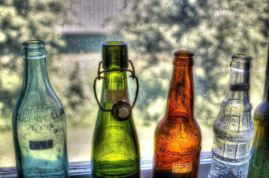 Bottles on the Window Photograph by Randy Pollard