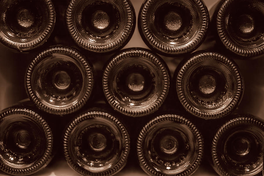 Bottles Toned Photograph by Georgia Clare