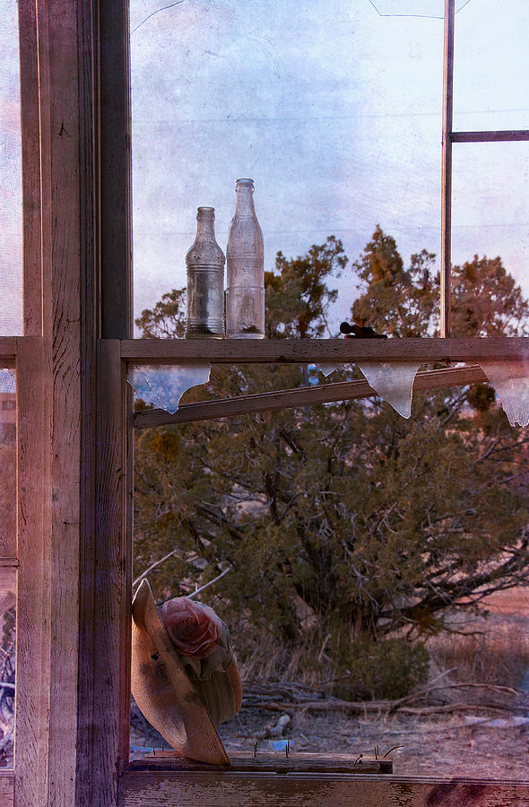 Bottles with broken glass Photograph by Carolyn DAlessandro