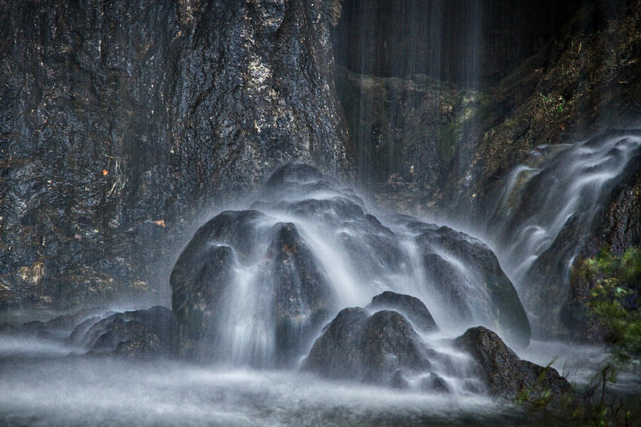 Nature Photograph - Bottom of a Waterfall #2 by Stuart Litoff