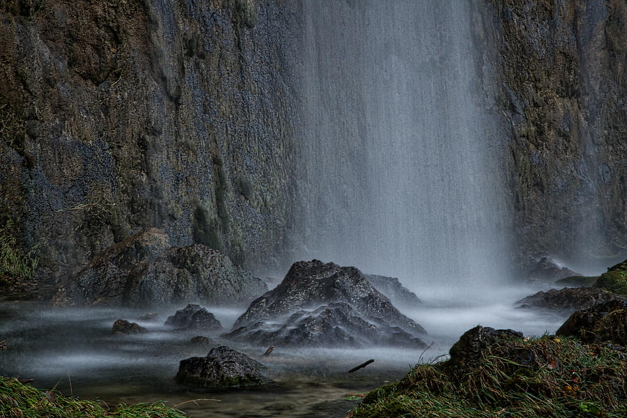 Bottom of a Waterfall Photograph by Stuart Litoff