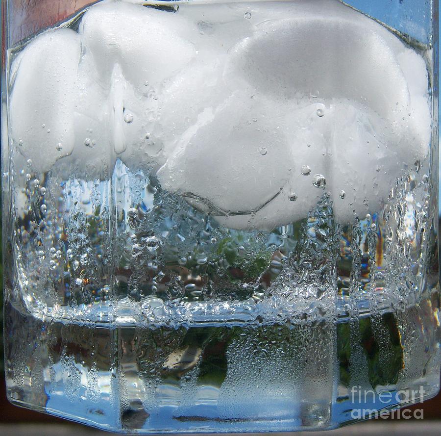 Ice Cubes Photograph - Bottoms Up by Pamela Clements