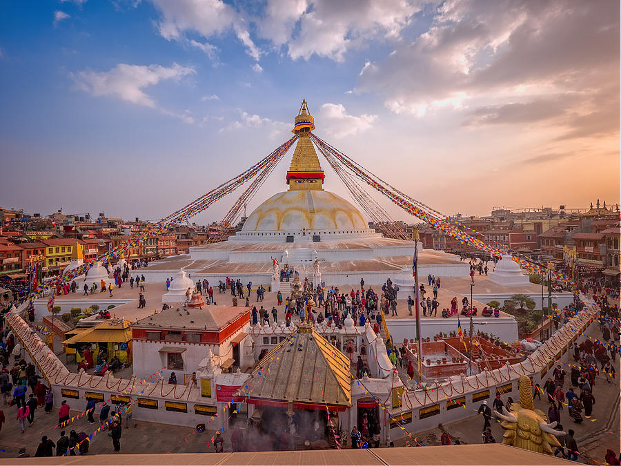 Boudhanath Stupa, Kathmandu, Nepal - February 27, 2017 Photograph by Emad Aljumah
