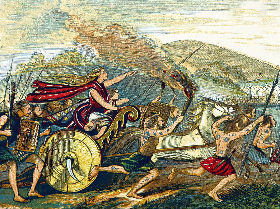 Boudica Leading British Tribes, 60 Ad Photograph by British Library
