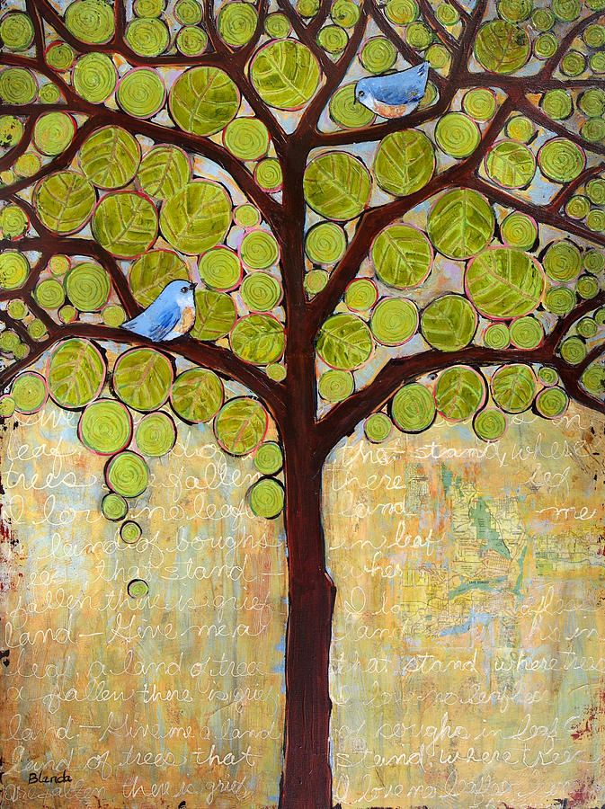 Boughs In Leaf Tree Painting by Blenda Studio