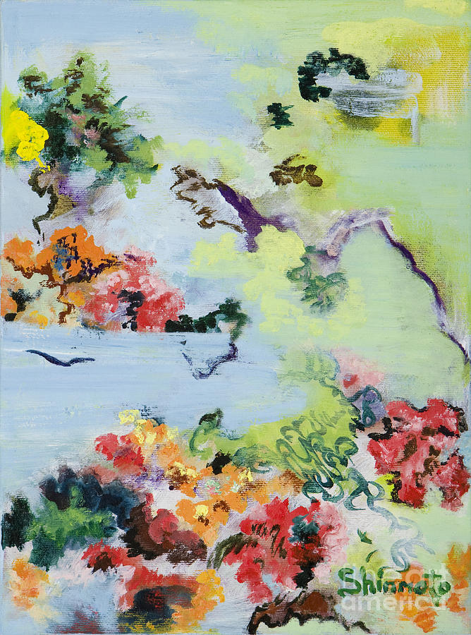 Abstract Landscape Painting - Boughs by Vanessa Shinmoto