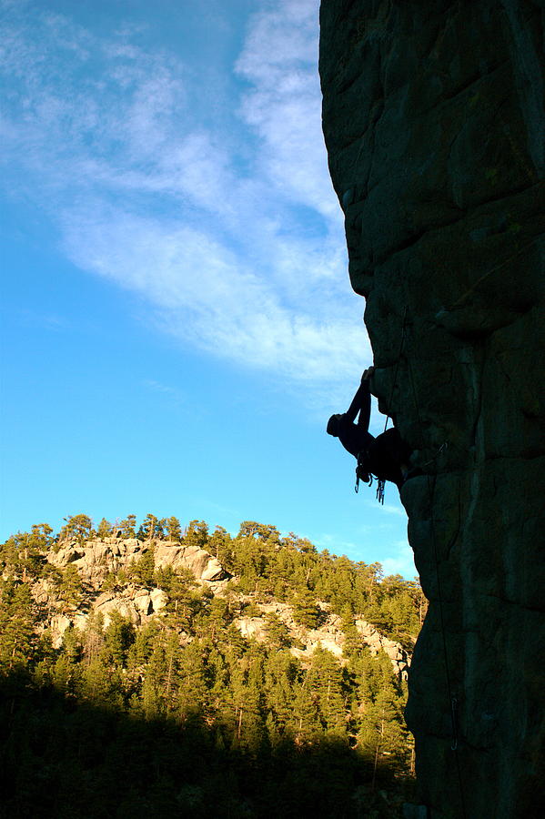 Climbing Photograph - Boulder Canyon Climber by Steve King