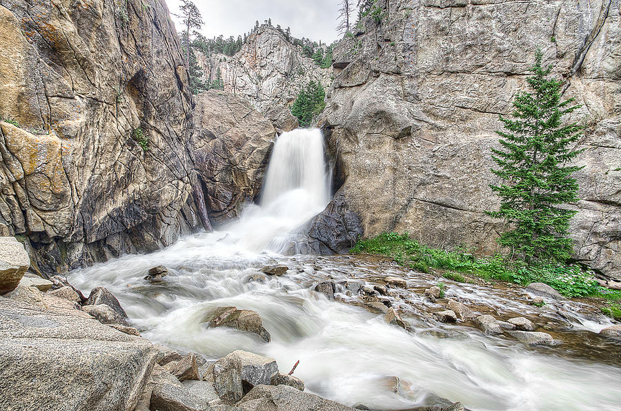Boulder Falls In Full Force Photograph by Noah Katz