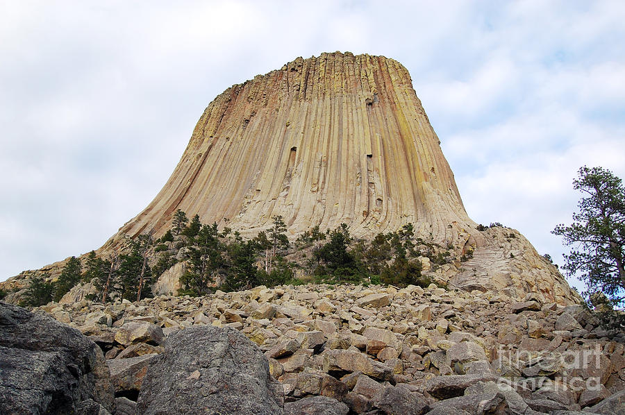 Boulder Field beneath Devils Tower National Monument Wyoming USA Photograph by Shawn OBrien