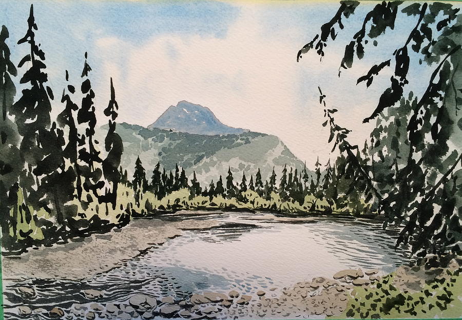 Boulder River Montana Painting by Robert Fugate