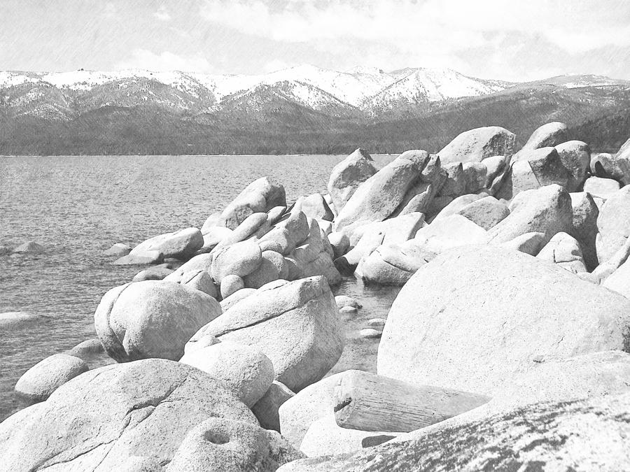 Boulder Shore on Lake Tahoe Photograph by Frank Wilson
