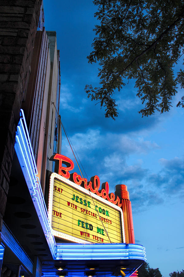 Up Movie Photograph - Boulder Theater by Becca Buecher